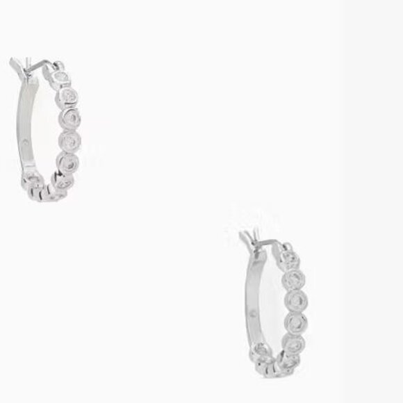 kate spade Jewelry - kate spade Silver Hoop Earrings Full Circle Huggies